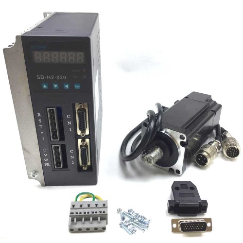 Conjunto Servo Motor SV-H2-1.27-400WCJ-HN Motor com 400W e Driver H2 de 1,0 KW Conjunto Servo Motor SV-H2-1.27-400WCJ-HN Motor com 400W e Driver H2 de 1,0 KW