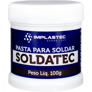 Fluxo Em Pasta Para Solda Soldatec - Implastec 100 Gramas Fluxo Em Pasta Para Solda Soldatec - Implastec 100 Gramas