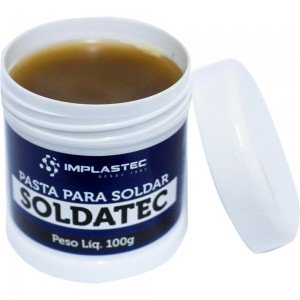 Fluxo Em Pasta Para Solda Soldatec - Implastec 100 Gramas Fluxo Em Pasta Para Solda Soldatec - Implastec 100 Gramas