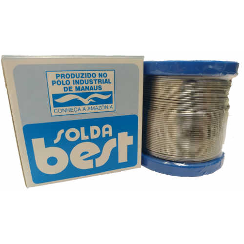 Rolo De Solda Best Azul 189 MSX10 60x40 1/2 Kilo Fio 1mm Rolo De Solda Best Azul 189 MSX10 60x40 1/2 Kilo Fio 1mm
