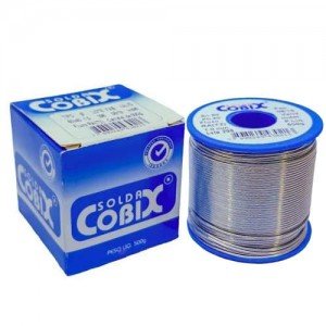 Rolo de Solda Cobix Azul C-1/2 60x40 500gr Fio 1,0mm Rolo de Solda Cobix Azul C-1/2 60x40 500gr Fio 1,0mm
