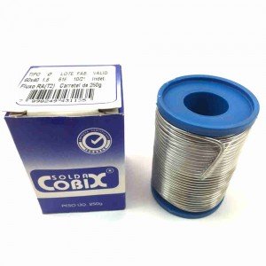 Rolo de Solda Cobix Azul C-250 60x40 250gr Fio 1,5mm Rolo de Solda Cobix Azul C-250 60x40 250gr Fio 1,5mm