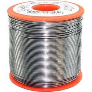 Rolo de Solda Cobix Laranja C-1/2 63x37 500gr Fio 1,0mm Rolo de Solda Cobix Laranja C-1/2 63x37 500gr Fio 1,0mm
