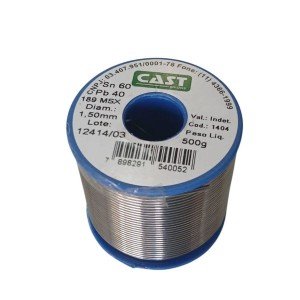 Rolo de Solda CAST Azul 500g 189 MSX 1,50mm 60/40 Rolo de Solda CAST Azul 500g 189 MSX 1,50mm 60/40