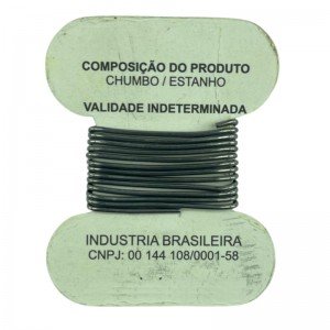 Solda Em Fio chumbo/estanho Cartela 5gr 0,7m Emavi Solda Em Fio chumbo/estanho Cartela 5gr 0,7m Emavi