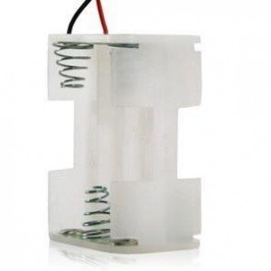 Suporte 6 Pilhas Pequenas AA Dois Lados Branco - SP6008