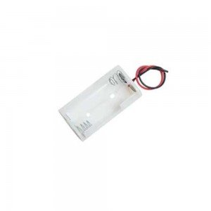 Suporte 2 Pilhas Pequenas AA Canoa Branco - SP2002 Suporte 2 Pilhas Pequenas AA Canoa Branco - SP2002