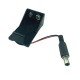 Suporte/Caixa Para Bateria De 9V Com Plug P4 2,1mm