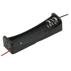 Suporte Para 1 Pilha Pequena AA Canoa Preto Suporte Para 1 Pilha Pequena AA Canoa Preto