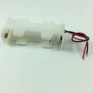 Suporte Para 2 Pilhas Pequenas AA Dois Lados Branco Suporte Para 2 Pilhas Pequenas AA Dois Lados Branco