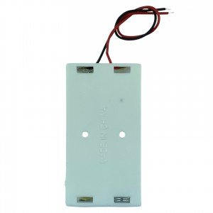 Suporte Para 2 Pilhas Pequenas AA Canoa Branco Suporte Para 2 Pilhas Pequenas AA Canoa Branco