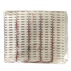 Suporte Para 2 Pilhas Pequenas AA Canoa Branco Com 100 Peças