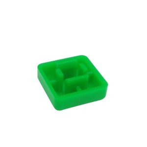Tampa Plástica Quadrada Para Chave Táctil 12x12x7,3mm