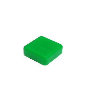 Tampa Plástica Quadrada Para Chave Táctil 12x12x7,3mm