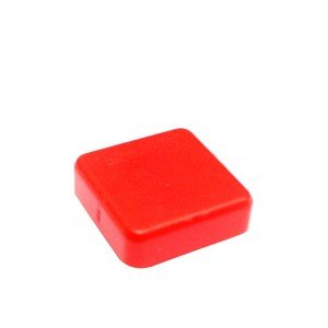 Tampa Plástica Quadrada Para Chave Táctil 12x12x7,3mm