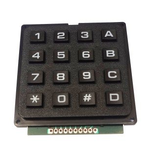 Teclado Matricial Rígido Karet 4x4 Teclas Teclado Matricial Rígido Karet 4x4 Teclas
