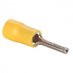 Terminal Tipo Pino PTV-5,5-13 Amarelo Isolado 12/10 AWG