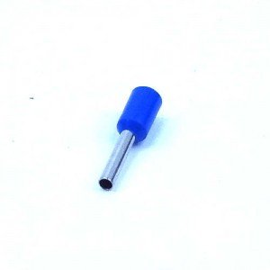 Terminal Elétrico ilhós Tubular 1,0mm2 Azul 18AWG