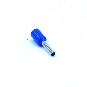 Terminal Elétrico ilhós Tubular 1,5mm2 Azul 16AWG Terminal Elétrico ilhós Tubular 1,5mm2 Azul 16AWG
