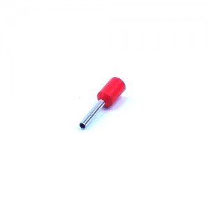 Terminal Elétrico ilhós Tubular 0,75mm2 Vermelho 20AWG Terminal Elétrico ilhós Tubular 0,75mm2 Vermelho 20AWG