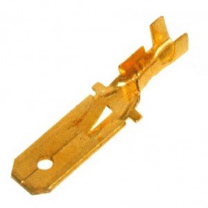 Terminal Faston Macho DJ611-6,3A-C Curto Sem Isolação Terminal Faston Macho DJ611-6,3A-C Curto Sem Isolação