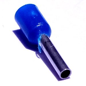 Terminal Elétrico ilhós Tubular 1,0mm2 Azul 18AWG Terminal Elétrico ilhós Tubular 1,0mm2 Azul 18AWG