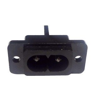 Tomada AC Bipolar Macho Tipo 8 Painel AC-004A