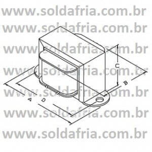 Transformador de Tensão Alternada 110/220Vac P/ 3+3Vac 1A Transformador de Tensão Alternada 110/220Vac P/ 3+3Vac 1A