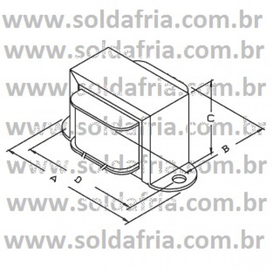 Transformador 3+3V 3A - Entrada 110/220VAC Transformador 3+3V 3A - Entrada 110/220VAC