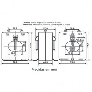 Transformador de Corrente RH78 Renz Transformador de Corrente RH78 Renz