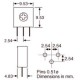 Trimpot 3386H 1K Ohms (1K/102) 1 Volta Trimpot 3386H 1K Ohms (1K/102) 1 Volta